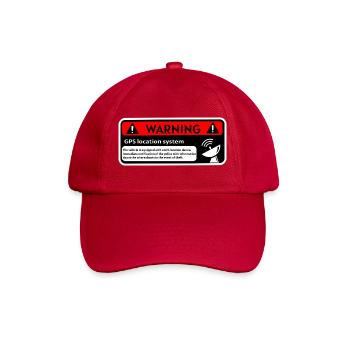 GPS-Warnung - Baseballkappe - klassisch Rot - Vorne