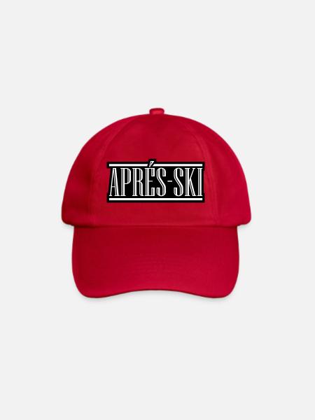 Apres Ski - Baseballkappe - klassisch Rot