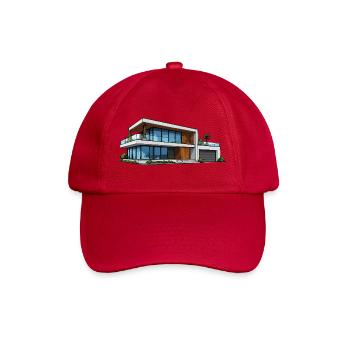 Moderne Villa Architektur Illustration - Baseballkappe - klassisch Rot - Vorne