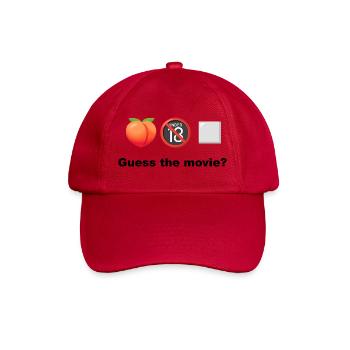 Peach ohne 18+ Quadrat Rate den Film oder den Film - Baseballkappe - klassisch Rot - Vorne
