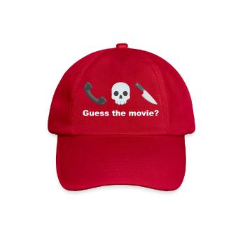 Rate mal nach dem Film Skull - Baseballkappe - klassisch Rot - Vorne