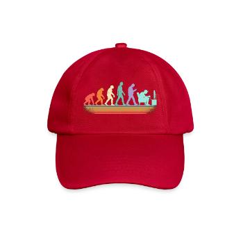 Evolution zum IT-Mitarbeiter - Baseballkappe - klassisch Rot - Vorne