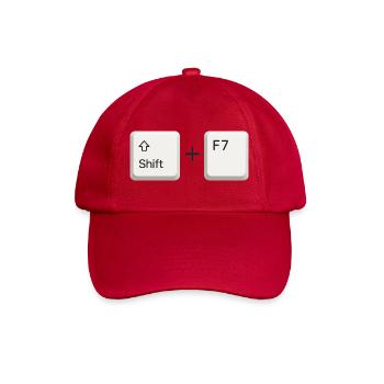 Shift F7 - Baseballkappe - klassisch Rot - Vorne
