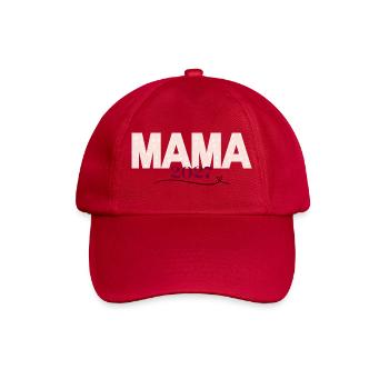 Mama 2027 Blütenprint - Baseballkappe - klassisch Rot - Vorne