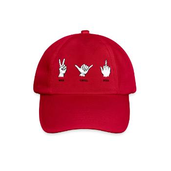 Win Chill Bill Handzeichen Set – Illustration - Baseballkappe - klassisch Rot - Vorne