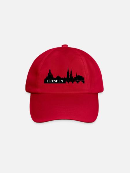 Dresden Skyline - Baseballkappe - klassisch Rot