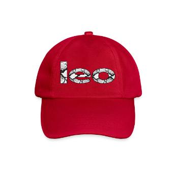 leo – Snake Skin Zodiac Statement - Baseballkappe - klassisch Rot - Vorne