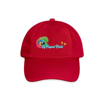 my tropical world, ara, urlaubs motiv - Baseballkappe - klassisch Rot - Vorne