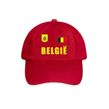 Belgien Fussball T-Shirt Trikot Fanshirt Fans - Baseballkappe - klassisch Rot - Vorne