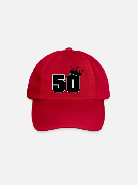 50 - Baseballkappe - klassisch Rot