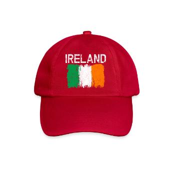 Grunge-Irland-Flaggendesign - Baseballkappe - klassisch Rot - Vorne