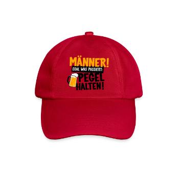 Männer Pegel halten - Baseballkappe - klassisch Rot - Vorne