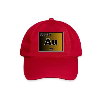 Gold - Baseballkappe - klassisch Rot - Vorne