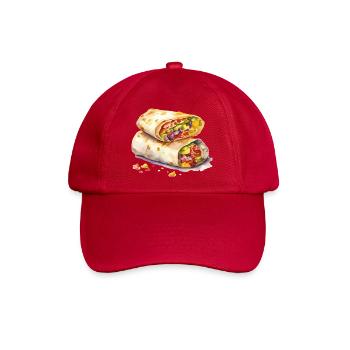 Wrap Burrito Illustration  - Baseballkappe - klassisch Rot - Vorne