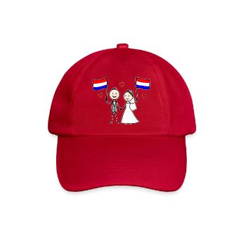Hochzeitspaar Holland Flagge - Baseballkappe - klassisch Rot - Vorne