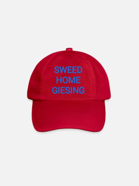 sweet home giesing Text - Baseballkappe - klassisch Rot