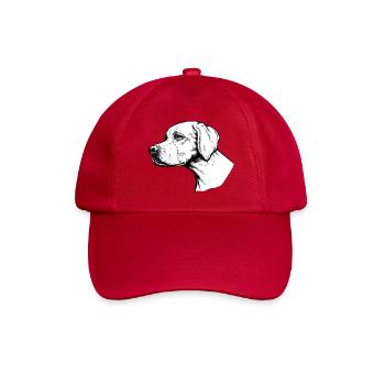 Pointer Portrait - Baseballkappe - klassisch Rot - Vorne