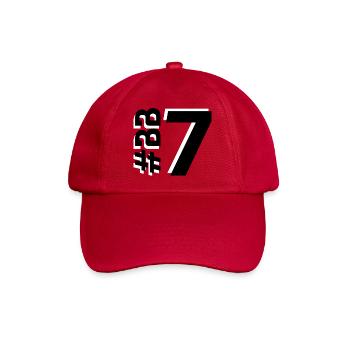 BB7-KARTON - Baseballkappe - klassisch Rot - Vorne