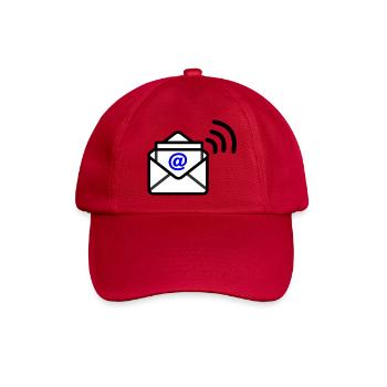 Logo E-Mail - Baseballkappe - klassisch Rot - Vorne
