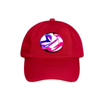 Neon Swirl Abstrakt - Baseballkappe - klassisch Rot - Vorne