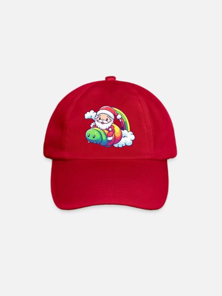 Wurm Weihnachtsmann Weihnachten - Baseballkappe - klassisch Rot