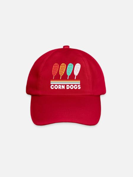 Corn Dog - Baseballkappe - klassisch Rot