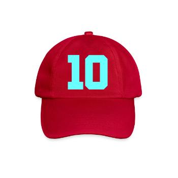 10- - Baseballkappe - klassisch Rot - Vorne