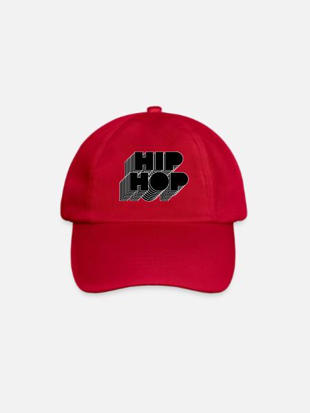 Hip Hop fettes Logo - Baseballkappe - klassisch Rot