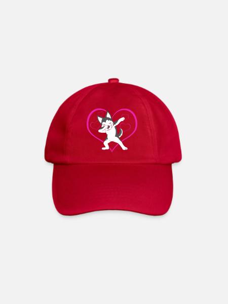 Sibirischer Husky - Baseballkappe - klassisch Rot