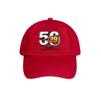 50 Jahre – äußerlich gereift, innerlich 29. - Baseballkappe - klassisch Rot - Vorne