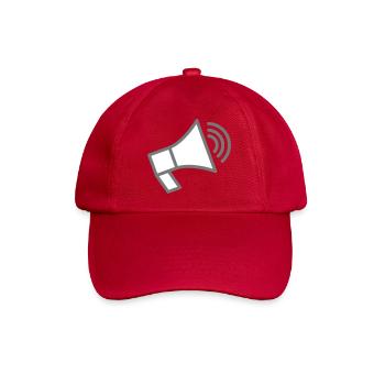 Lautsprecher speacker - Baseballkappe - klassisch Rot - Vorne