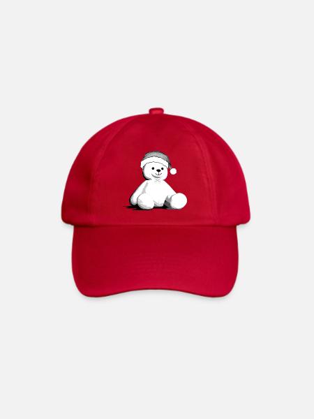 Bärchen - Baseballkappe - klassisch Rot
