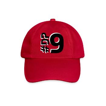 DP9-KARTON - Baseballkappe - klassisch Rot - Vorne