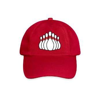 Kegel - Baseballkappe - klassisch Rot - Vorne