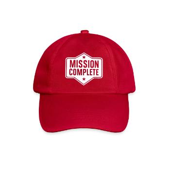 Mission abgeschlossen - Baseballkappe - klassisch Rot - Vorne