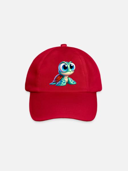Schildkröte - Baseballkappe - klassisch Rot