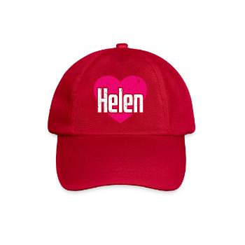 I Love Helen Pinkes Herz Ich liebe Helen - Baseballkappe - klassisch Rot - Vorne