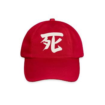 Tod (Japanisches Schriftzeichen) - Baseballkappe - klassisch Rot - Vorne