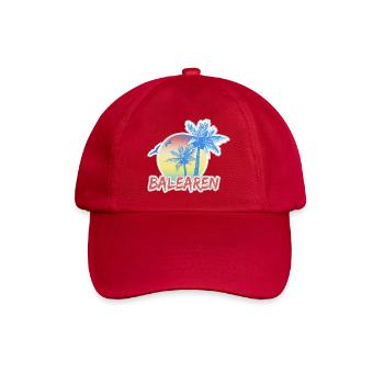 Urlaub Balearen - Baseballkappe - klassisch Rot - Vorne