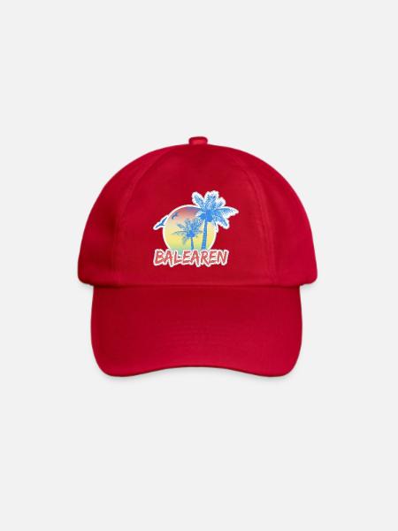 Urlaub Balearen - Baseballkappe - klassisch Rot