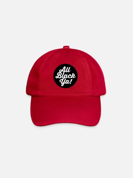 All Black Ya Typo Shirt - Baseballkappe - klassisch Rot