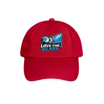 Paddel Tennis Love the Glass Burst Design - Baseballkappe - klassisch Rot - Vorne