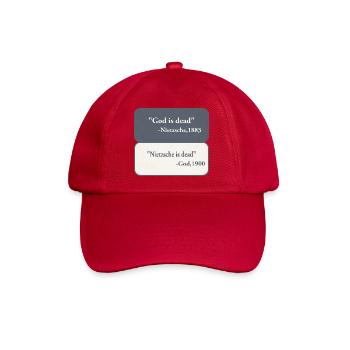 God is Dead - Nietzsche  - Baseballkappe - klassisch Rot - Vorne