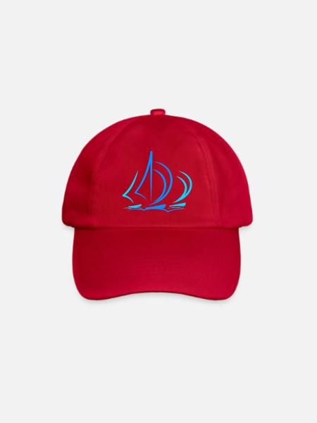 Segelboot Segler Geschenk Kapitän - Baseballkappe - klassisch Rot