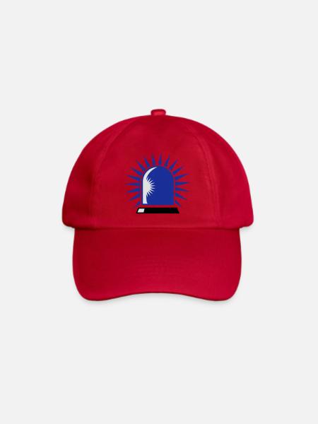 Blaulicht - Baseballkappe - klassisch Rot