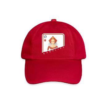 Karoline Dame Kartenspiel ! - Baseballkappe - klassisch Rot - Vorne