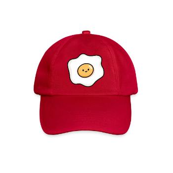 Niedliche Ei-Illustration für Essensliebhaber - Baseballkappe - klassisch Rot - Vorne