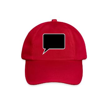 Sprechblase Comic selbst gestalten personalisieren - Baseballkappe - klassisch Rot - Vorne