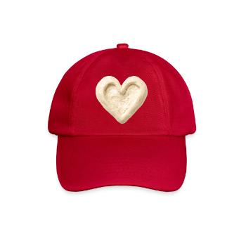 Sauerteig Herz Backen Brot Teig Design  - Baseballkappe - klassisch Rot - Vorne