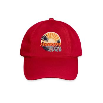 Teneriffa 2026 - Baseballkappe - klassisch Rot - Vorne